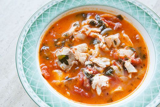 Fish Stew with Leeks and Mushrooms