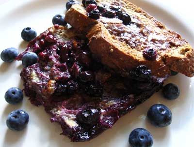 Easy, Healthy, No-Sugar Blueberry French Toast