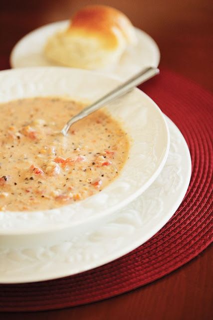 Tomato Basil Parmesan Soup