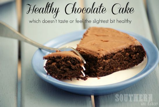 Healthy gluten-free and vegan chocolate cake!