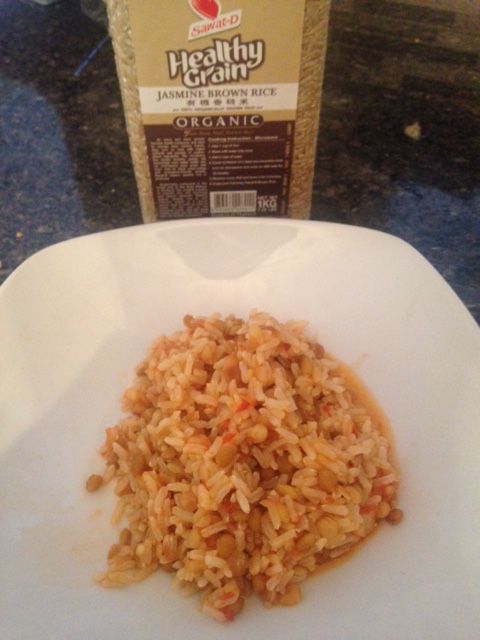 Jasmine Rice in a Lentil Tomato Sauce