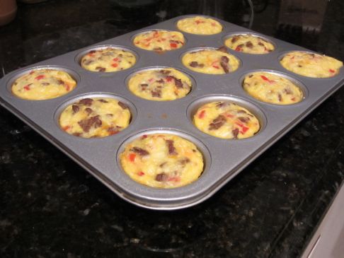 Turkey Sausage Mini Frittatas