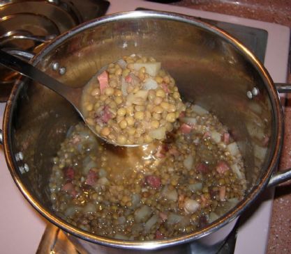 Lentil, Ham and Potato Soup