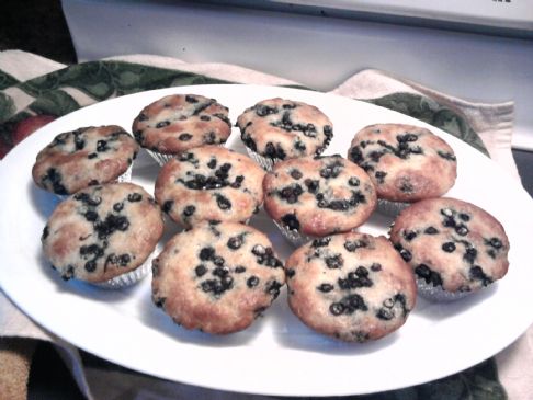 Blueberry Muffins (Alton Brown/ but altered)