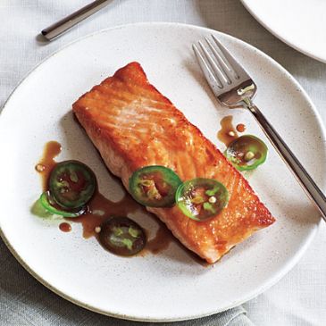 Seared Salmon with Jalape?o Ponzu **High Protein/Low Carb