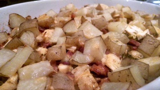 Ham and Chicken Potato Casserole