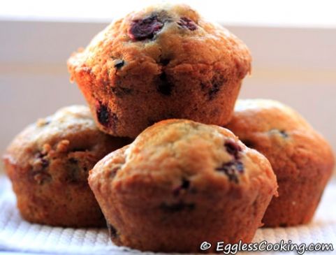 Vegan Blueberry Muffins using Apple Cider Vinegar