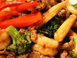 Beef with Snow Peas and Baby Corn