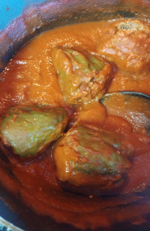 Stuffed Peppers in Tomato Sauce