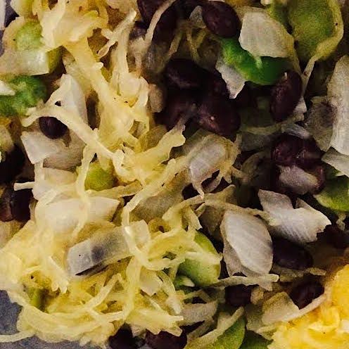 Spaghetti Squash and Black Beans