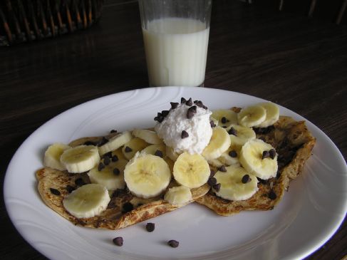 Banana Chcolate Chip Pancakes