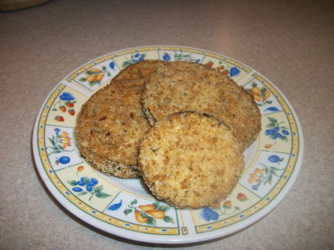 Crispy, Crunchy, Oven Fried Eggplant Slices