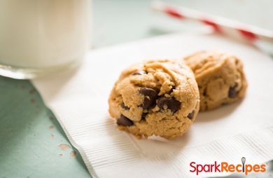 Flourless Peanut Butter Banana Chocolate Chip Cookies