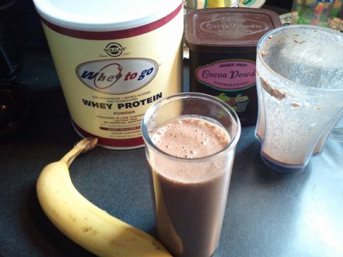 Banana Chocolate Protein Smoothie