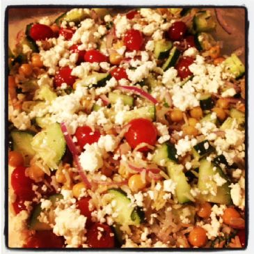Brown Rice Greek Salad