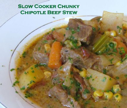 Slow Cooker Chunky Chipotle Beef Stew