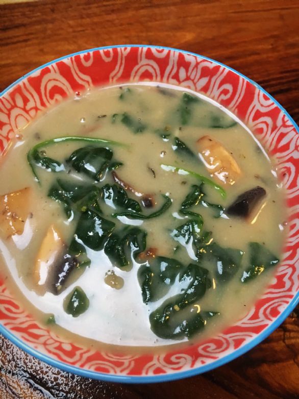 Creamy Spinach and MushroomSoup