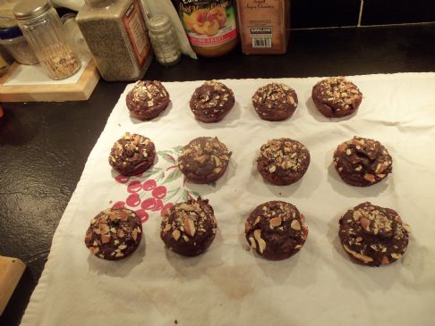 Rich low fat low sugar chocolate muffins