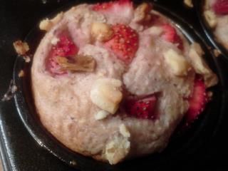Low Fat Stawberry Protein Muffin