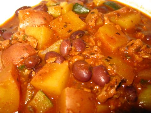 Vegan Spicy Black Bean and Potato Soup