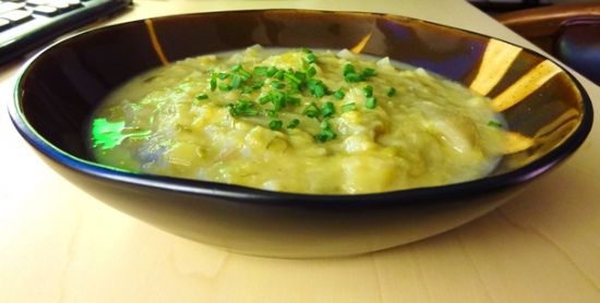 Creamless Potato Leek Soup