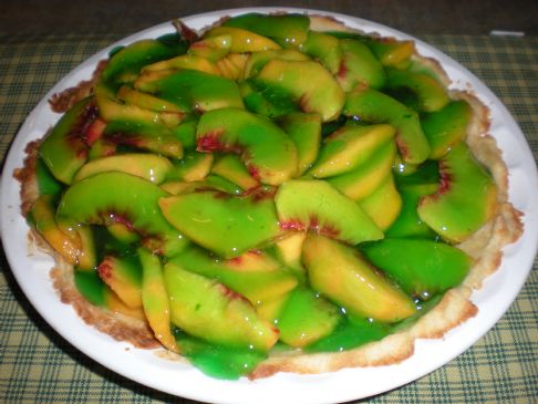 Peach-Lime jello pie