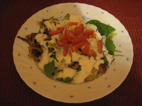 Spinach Salad with Greek Yogurt Dressing