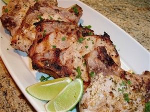 Chuletas De Puerco (Grilled Cuban Style Pork Chops)