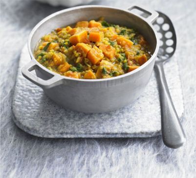 Curried Lentils and Veggies (Quick Dahl)