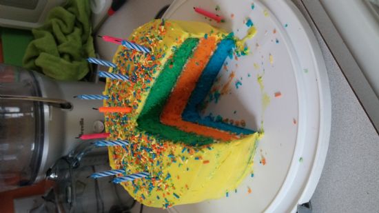 Triple layer Funfetti Cake
