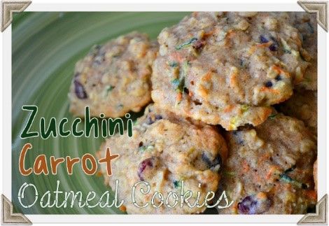 Zucchini-carrot oatmeal cookies