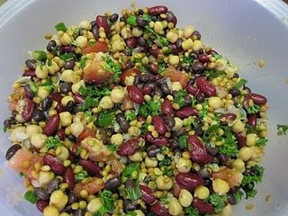 No-Cook Colourful Bean Salad