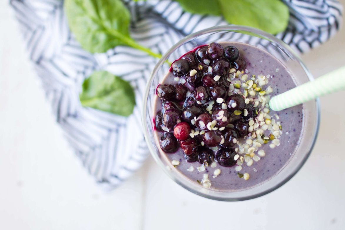 Energy Boosting Vegan Blueberry Smoothie