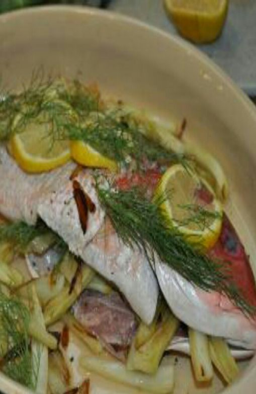 Red Snapper with Fennel and Garlic