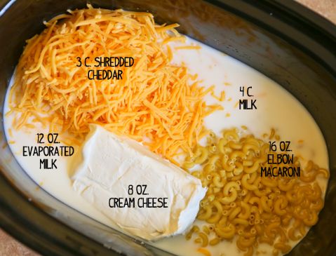 Crock Pot Mac and Cheese w/ cream cheese