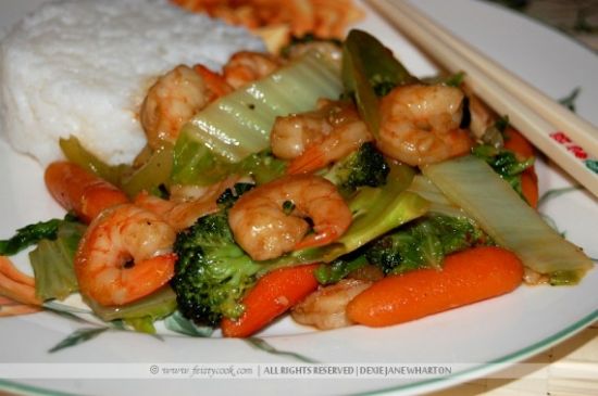 No Fry Stir Fry Chicken and Shrimp