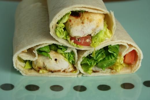Chicken Wraps with an Apple