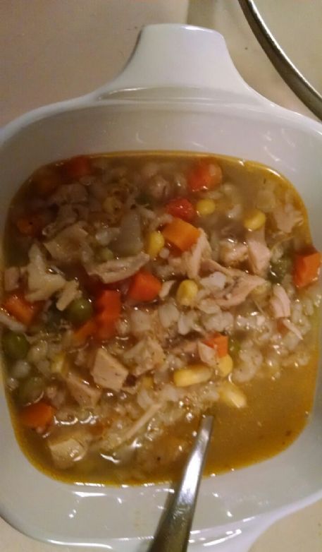 Chicken and Rice Vegetable Soup