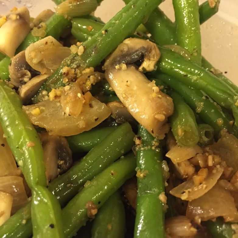 Green Beans with Mushrooms and Onions (Beth's Side Dishes)
