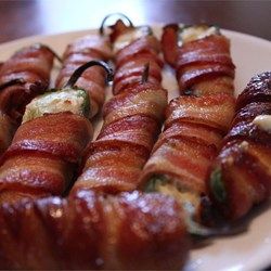 Bacon Wrapped Chicken and Cream Cheese Stuffed Jalapenoes