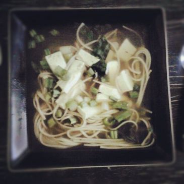 Soba Soup with Spinach