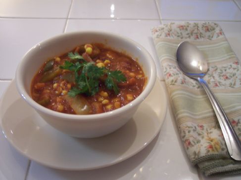 Lindy's Pepper and Corn Vegetarian Chili