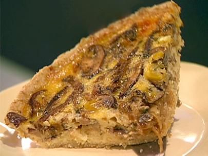 Bacon, Mushroom and Onion Quiche with Oat Crust