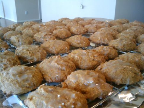 Homemade Iced Pumpkin Cookies