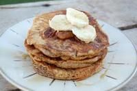 Whole Wheat Banana Pancakes (100 Days of Real Food)