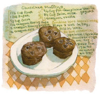 Fat Free Chocolate Muffins