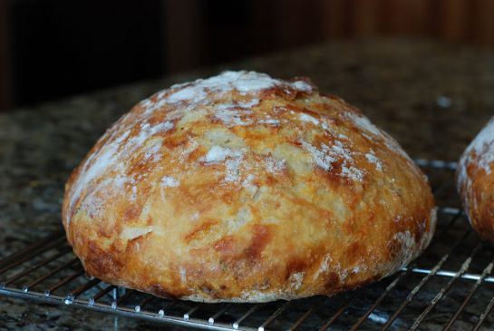 Crusty Bread (No Knead)