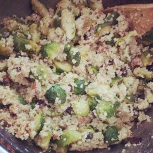 Roasted Brussels Sprouts and Quinoa