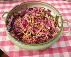 Red Cabbage, Carrot and Jicama Slaw
