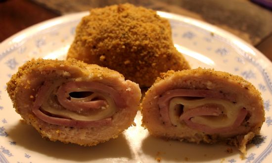 Chicken Cordon Blue rolls (remake)